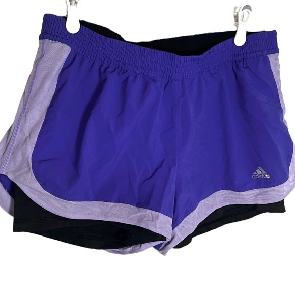Adidas Training Running Bike Compression Liner Purple Shorts XL - Picture 1 of 2
